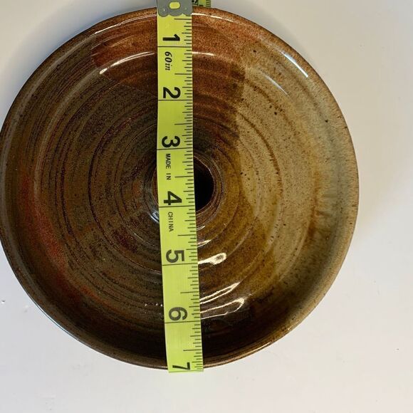 Unique Pottery Cheese and Toothpick Plate - Picture 4 of 4